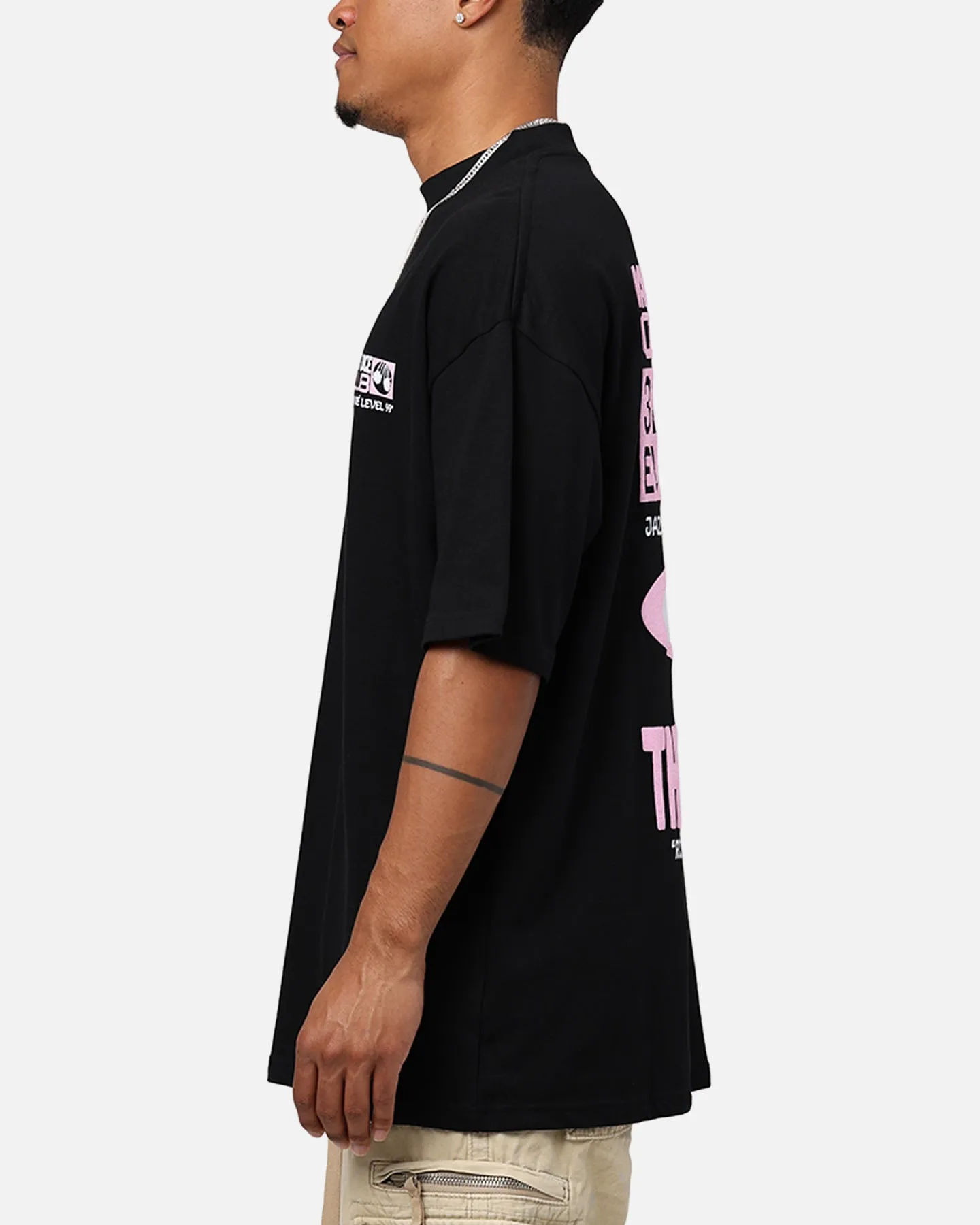 Casual Comfort Light Comfort Style Carre Level 99 Mock T-Shirt Black