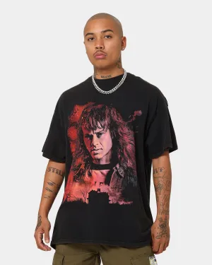 Goat Crew X Stranger Things Eddie Vintage T-Shirt Black Wash mix and match Soft Layering