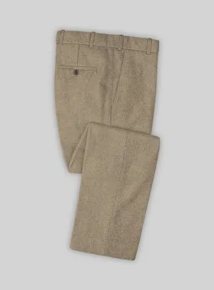 Fashionable Layer Light Weight Light Brown Tweed Pants