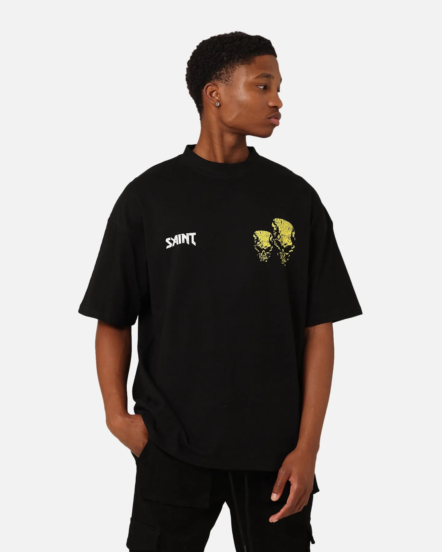 Organic Cotton Saint Morta Morphine T-Shirt Black