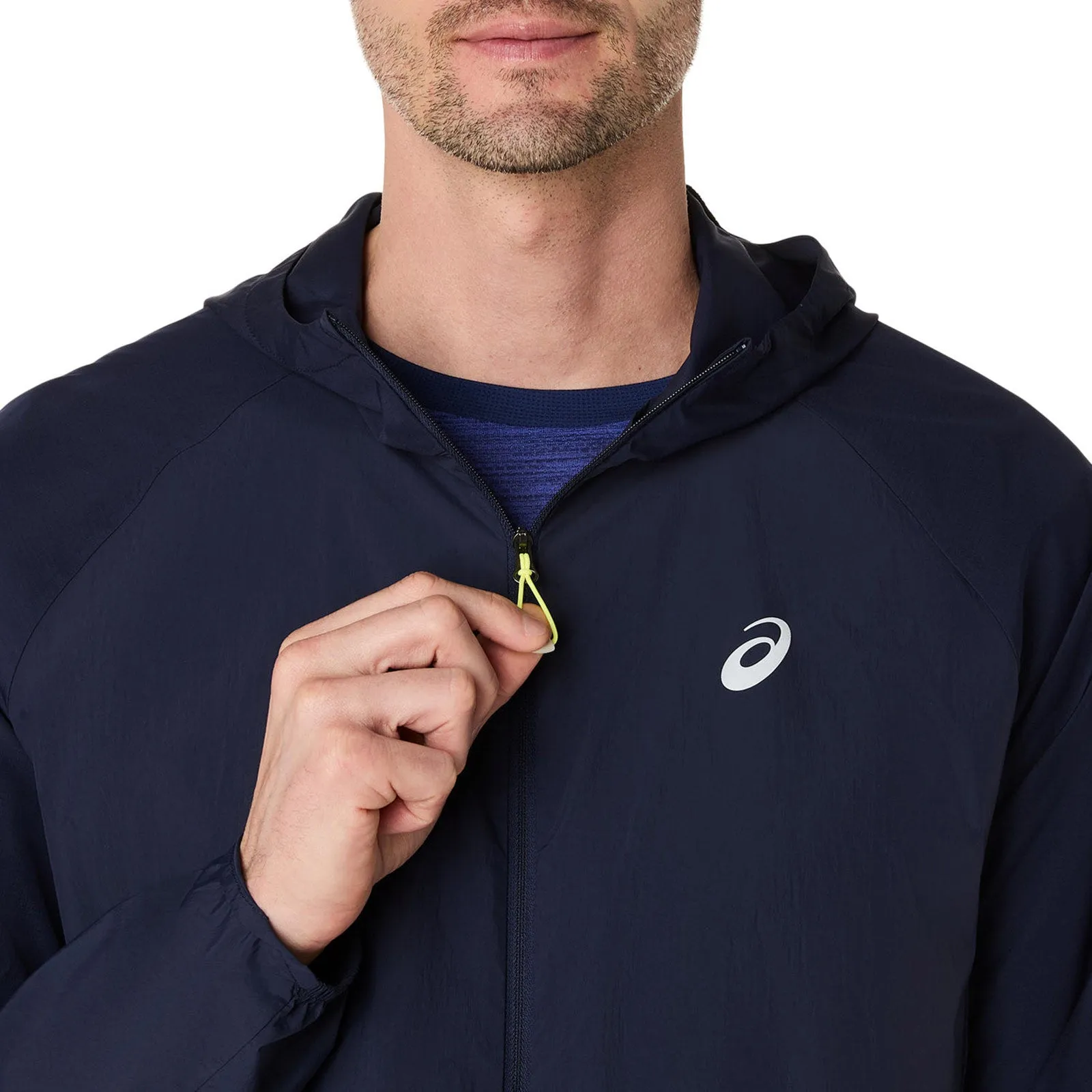 fall season PaddedShoulders Asics Road Packable Mens Jacket