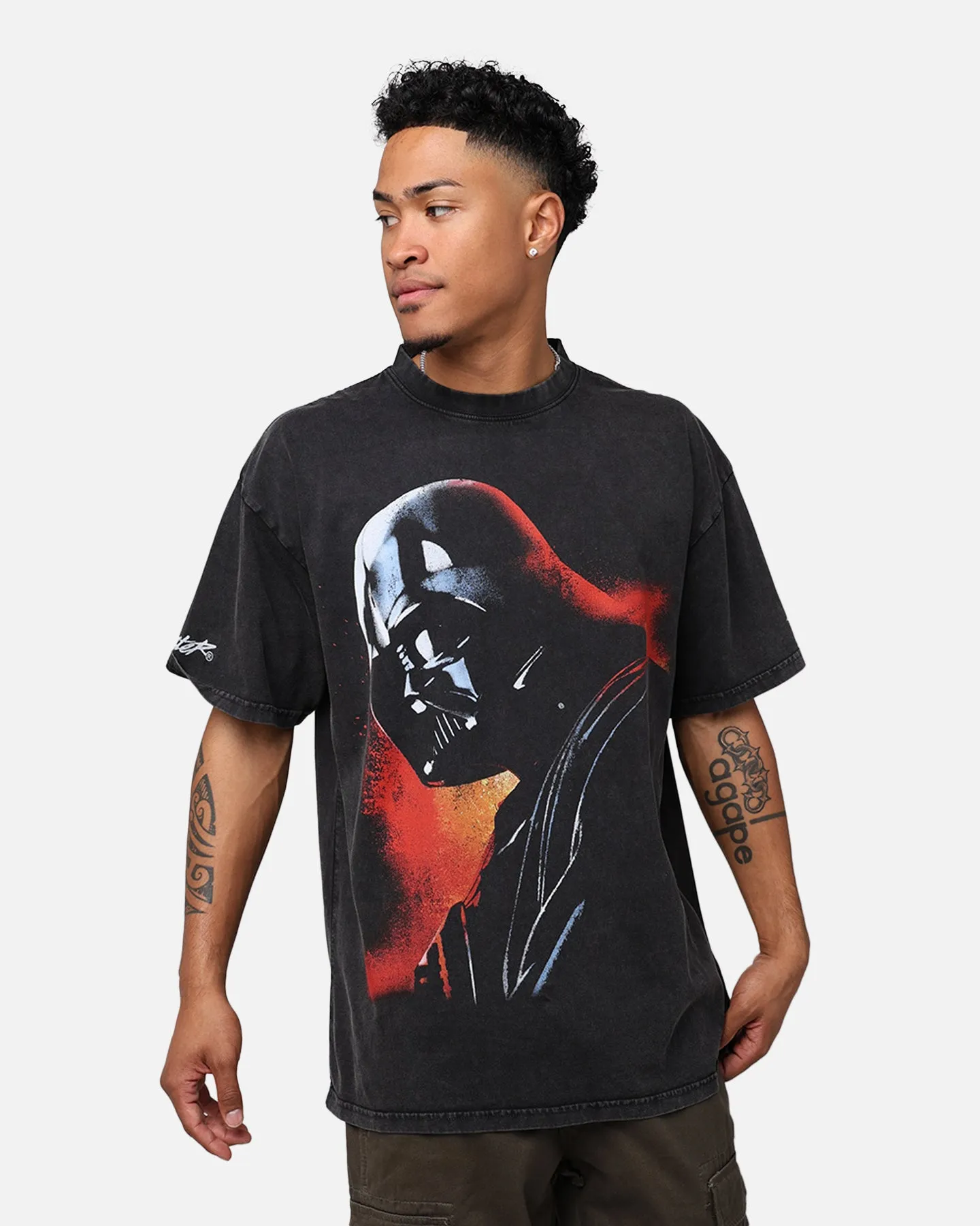 Sustainable Material Blend Thermal regulation Star Wars Darth Vader T-Shirt Vintage Black