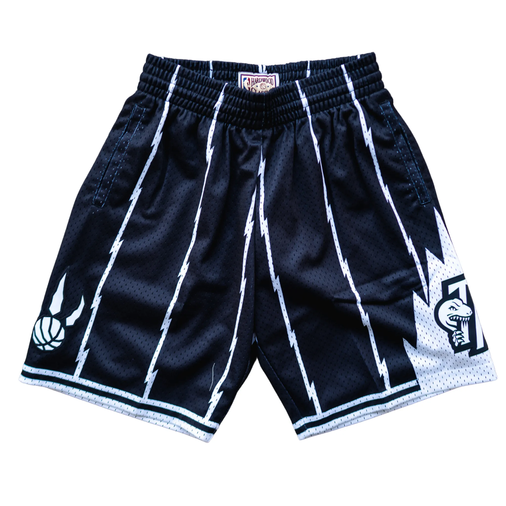 Mitchell & Ness White Logo Swingman Shorts Toronto Raptors Winter Layer