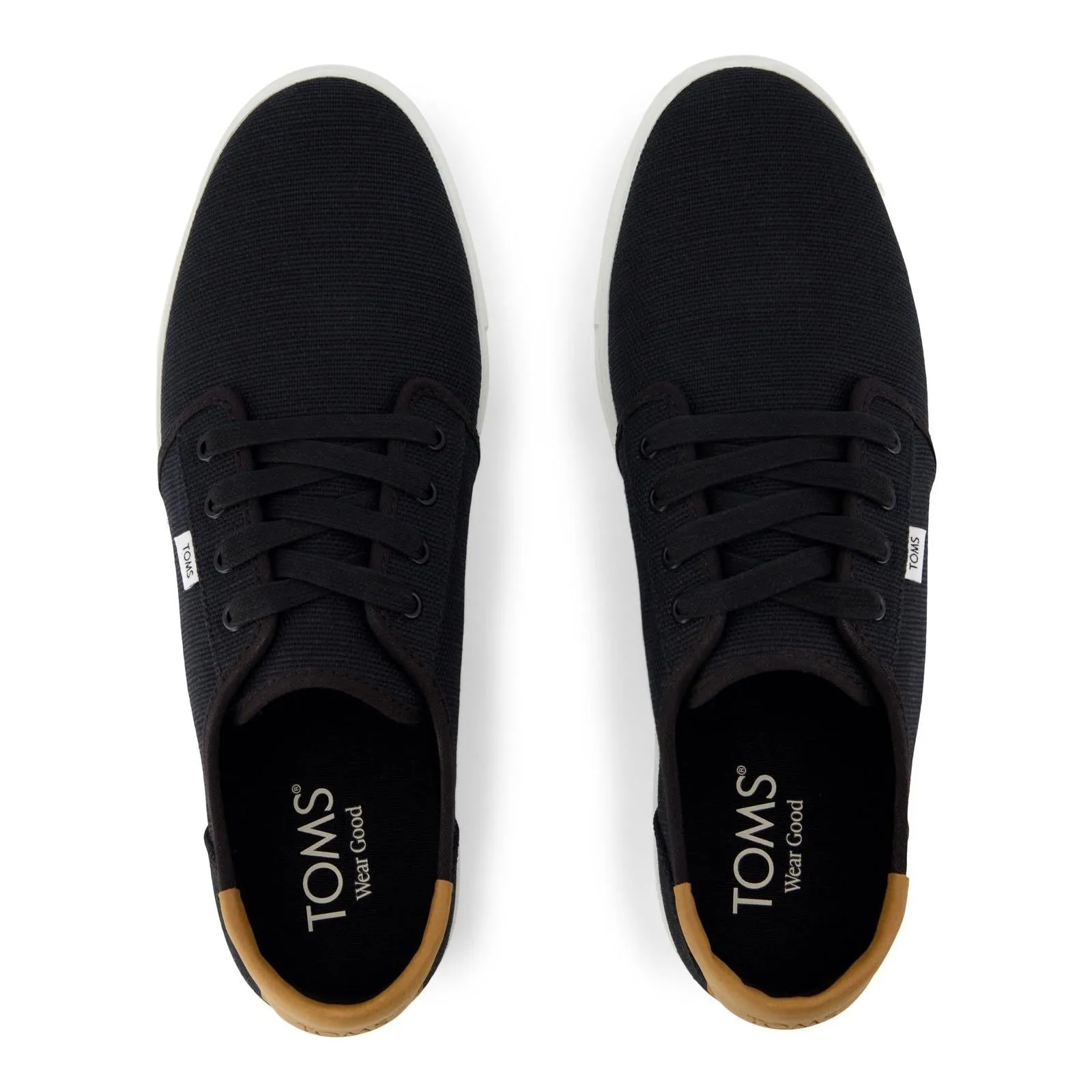 plantar fasciitis support Heel Stabilizer TOMS Mens Carlo 2.0 Trainer Black