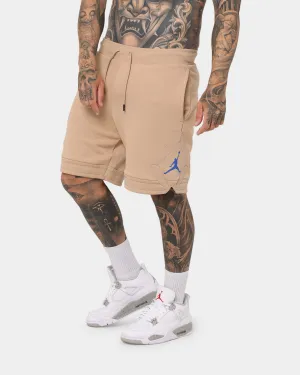 On The Go Jordan Essential Fleece Diamond Shorts Hemp