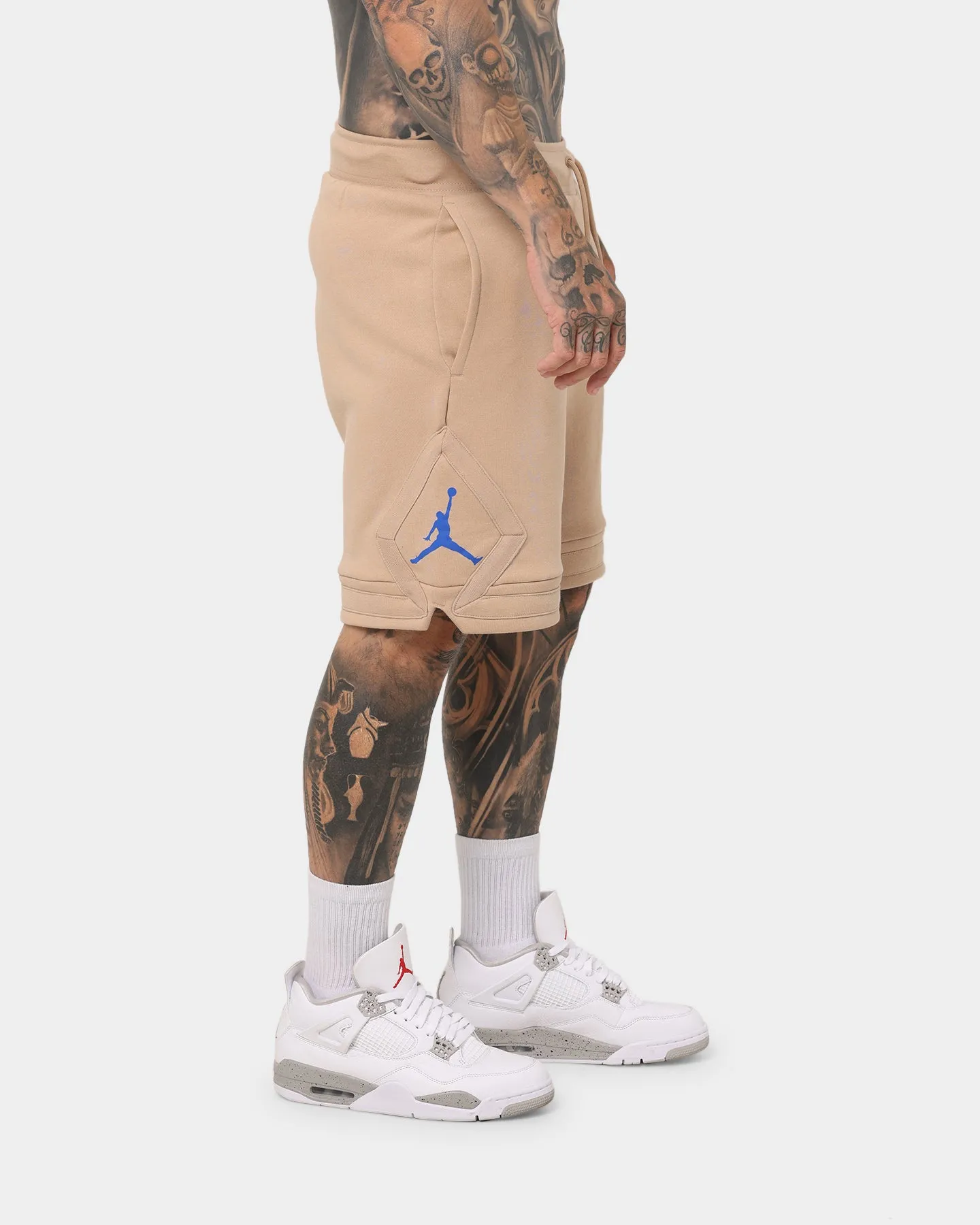 Jordan Essential Fleece Diamond Shorts Hemp lounging clothes Abrasion Resistant Fabric