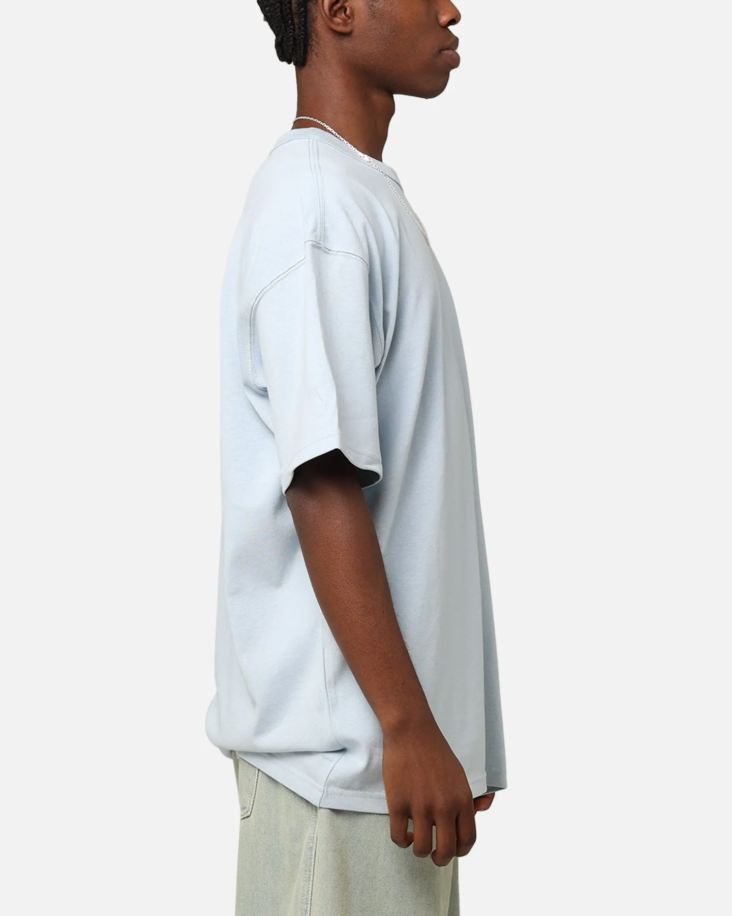 Nike Sportswear Premium Essentials Sustainable T-Shirt Light Armoury Blue Breezy Design Eco Certified Fiber