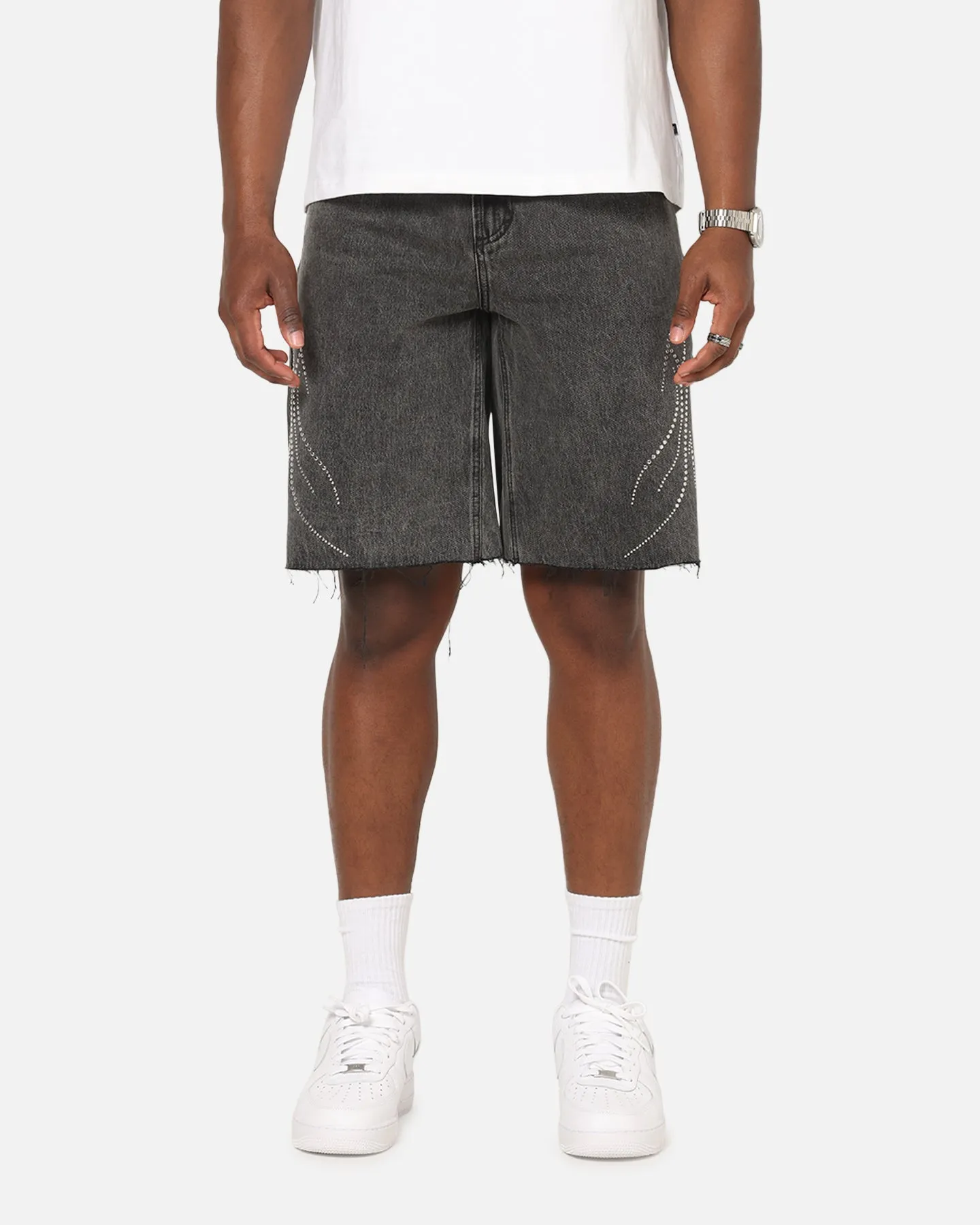delivery work Port Pocket Design Saint Morta Sanctified Jorts Aged Grey