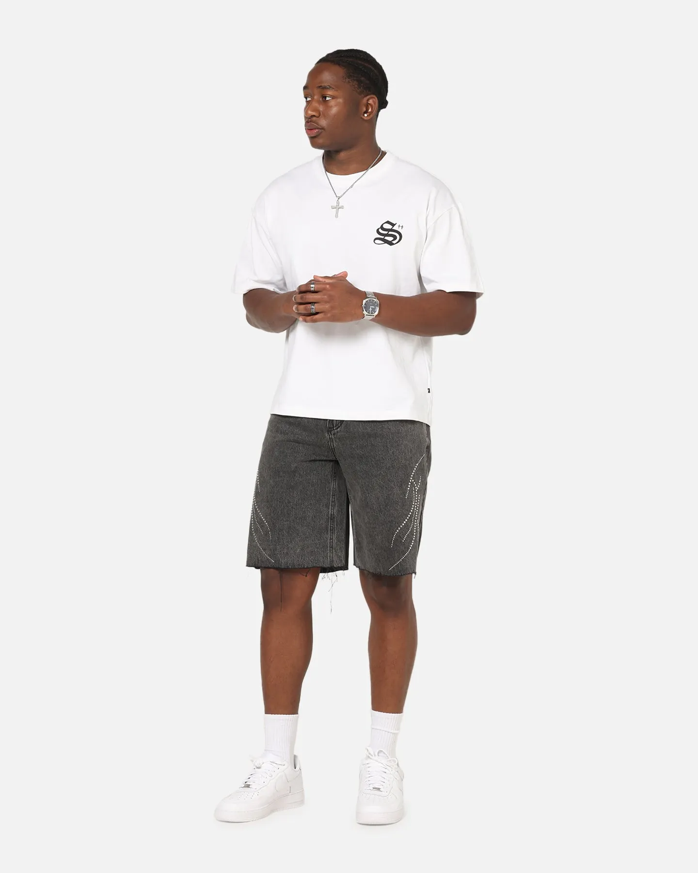 Saint Morta Sanctified Jorts Aged Grey Light Fit Outdoor Layer