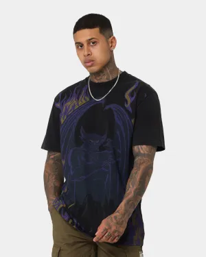 Disney Chernabog Vintage T-Shirt Washed Black Urban Fashion