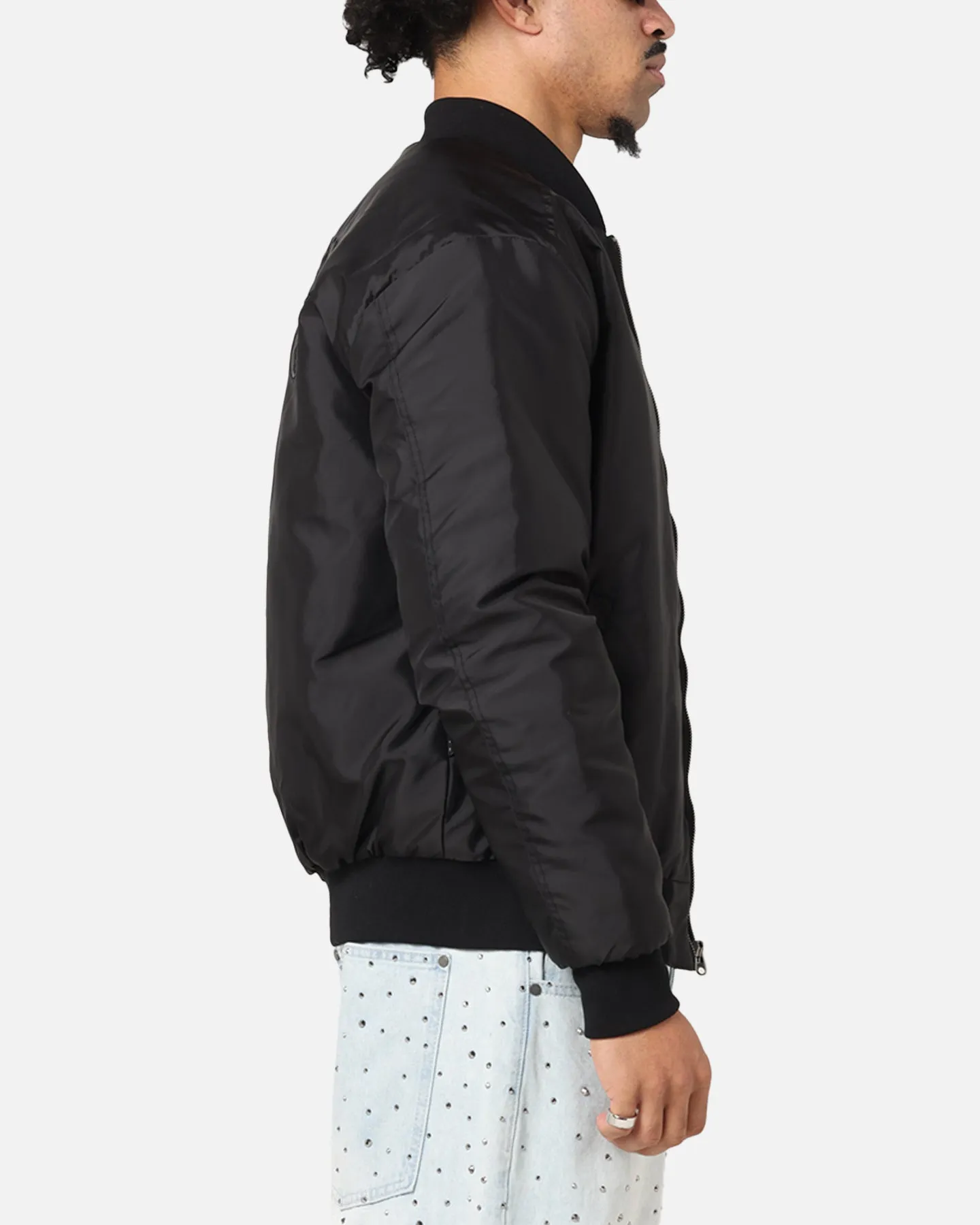 Saint Morta Gothic Noir Bomber Jacket Black Adore Non Restrictive Mobility