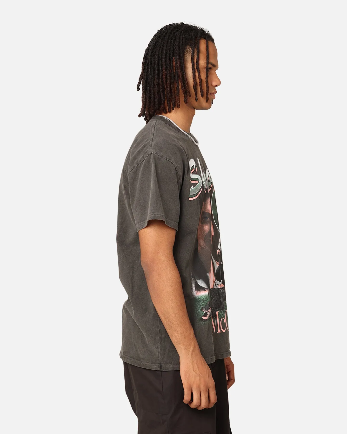 Relaxed Torso Fit American Thrift X Happy Gilmore Shooter McGavin Heavyweight T-Shirt Black Wash