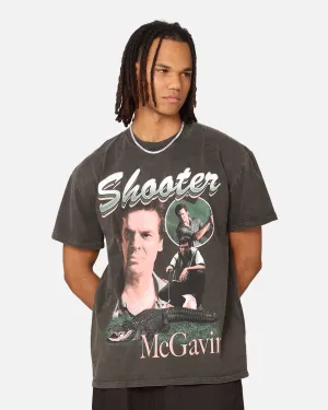 American Thrift X Happy Gilmore Shooter McGavin Heavyweight T-Shirt Black Wash Classic Layer Wear All-Purpose Wear