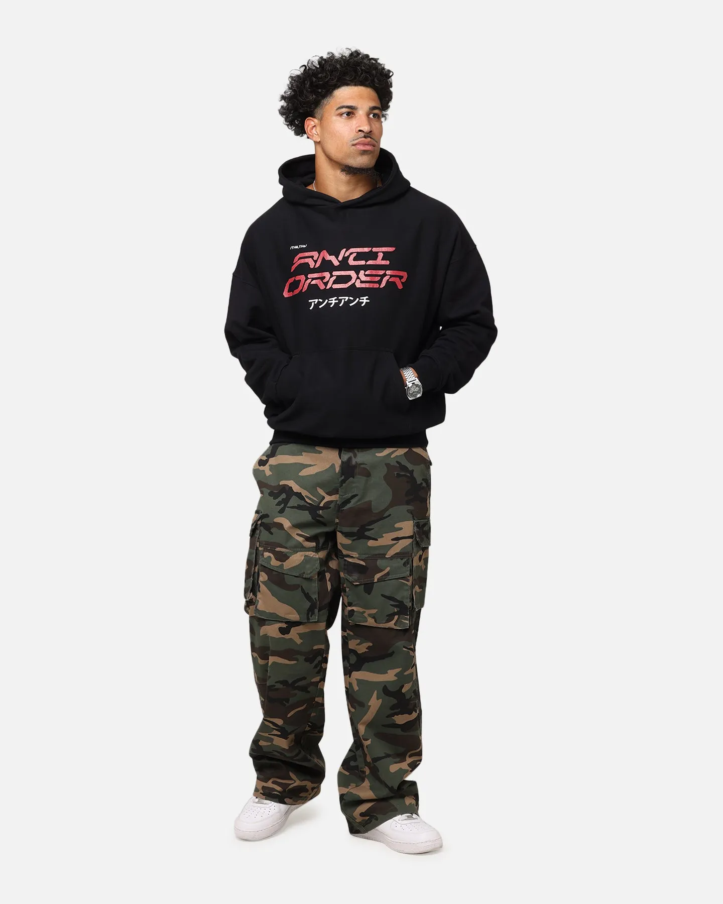 Fashionable Ant like The Anti Order Tori Boxy Hoodie Black/Red