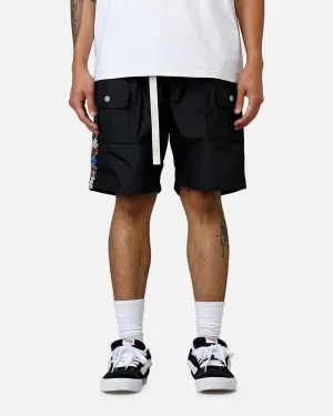 Everyday Basic ABC Taffeta Spring Shorts Black