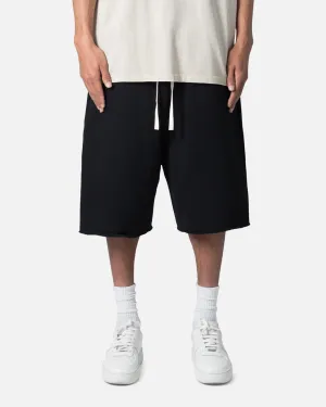 Elasticized Cuffs MNML Ultra Baggy Sweat Shorts Black