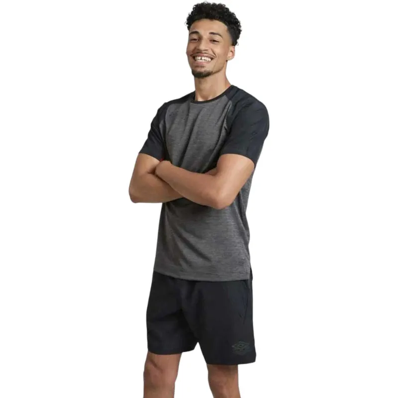 Umbro Pro Training Mens Short-Sleeved Football T-Shirt Desert Heat