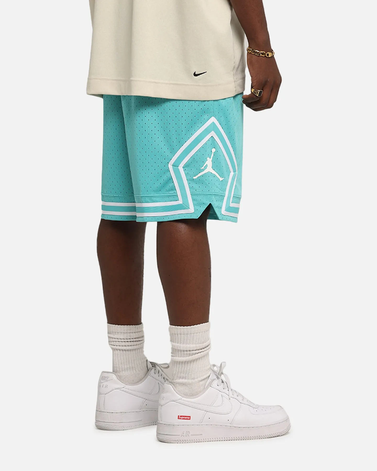Business casual Jordan Dri-FIT Sport Diamond Shorts Teal/White