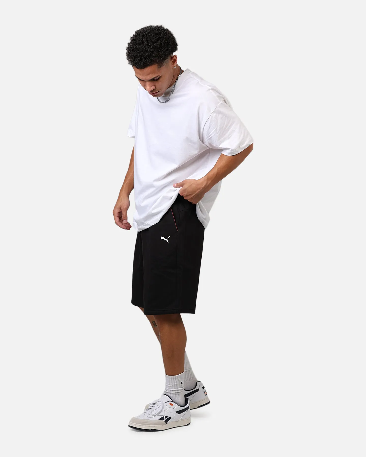 Move Flow Puma X BMW MMS New Essential Fleece Shorts Black