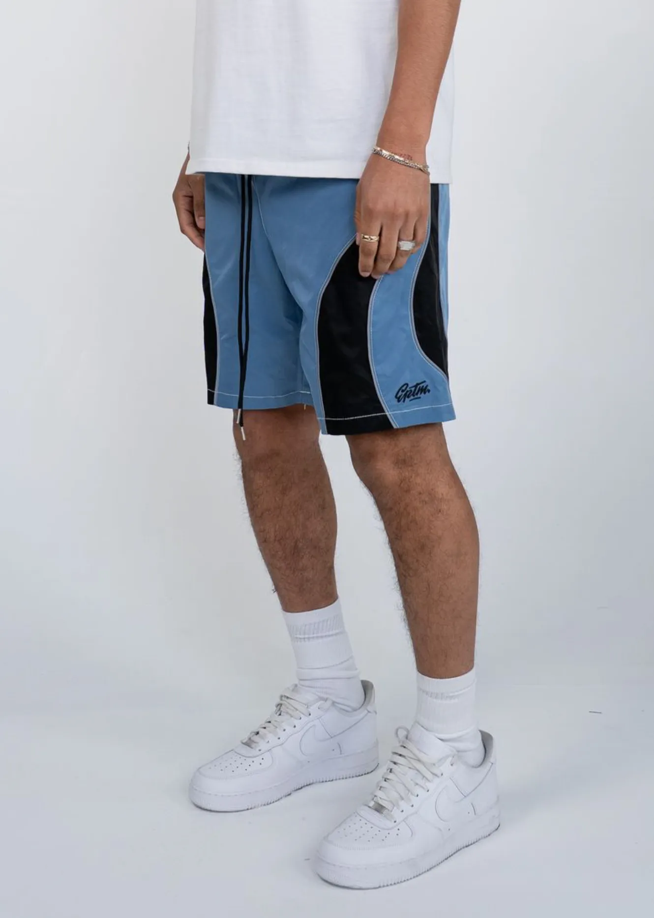Ventilation Panels NonSlip Grips EPTM MONTANA SHORTS (Denim Blue)