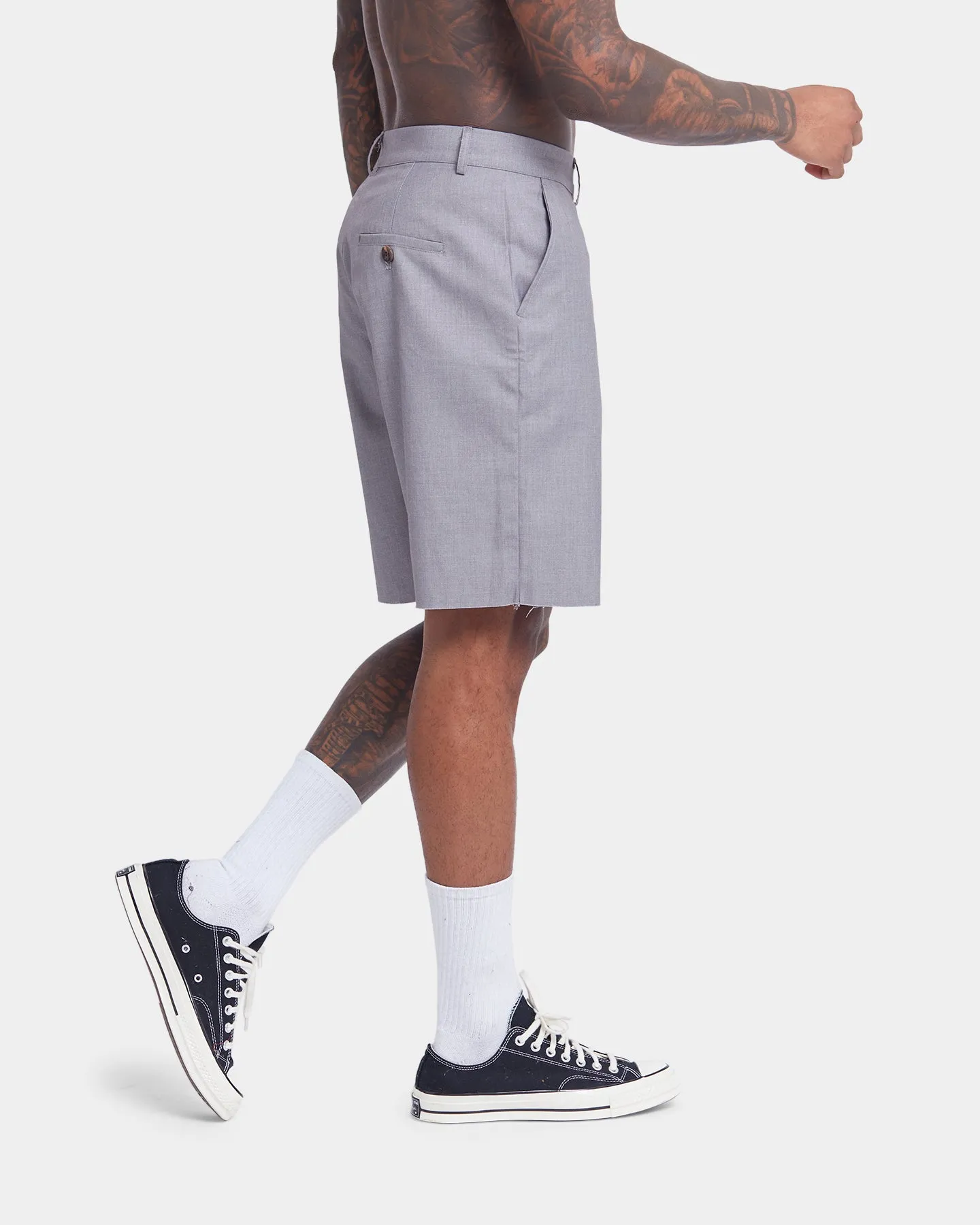 ribbed texture OdorControlTech XXIII Cut Off Work Shorts Grey