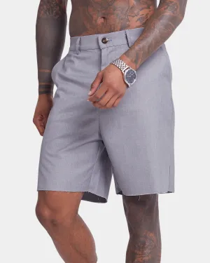 XXIII Cut Off Work Shorts Grey FoldableDesign Formal Wear