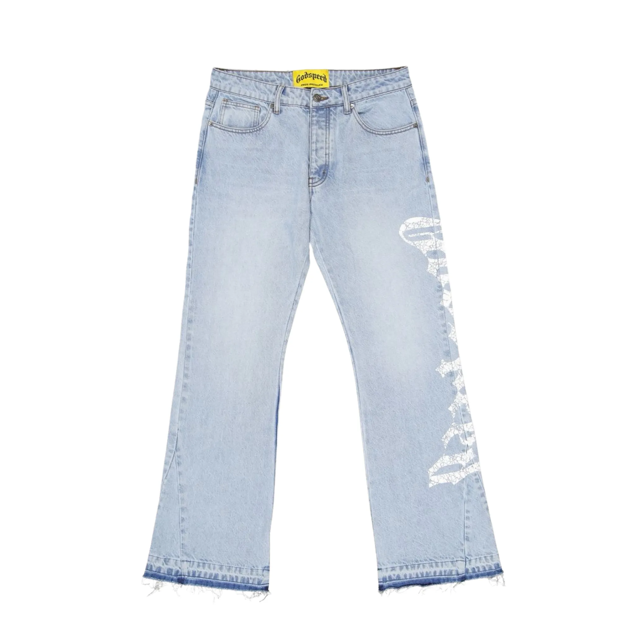 Godspeed "OG Logo" Flared Denim (Blue) Adjustable drawstring
