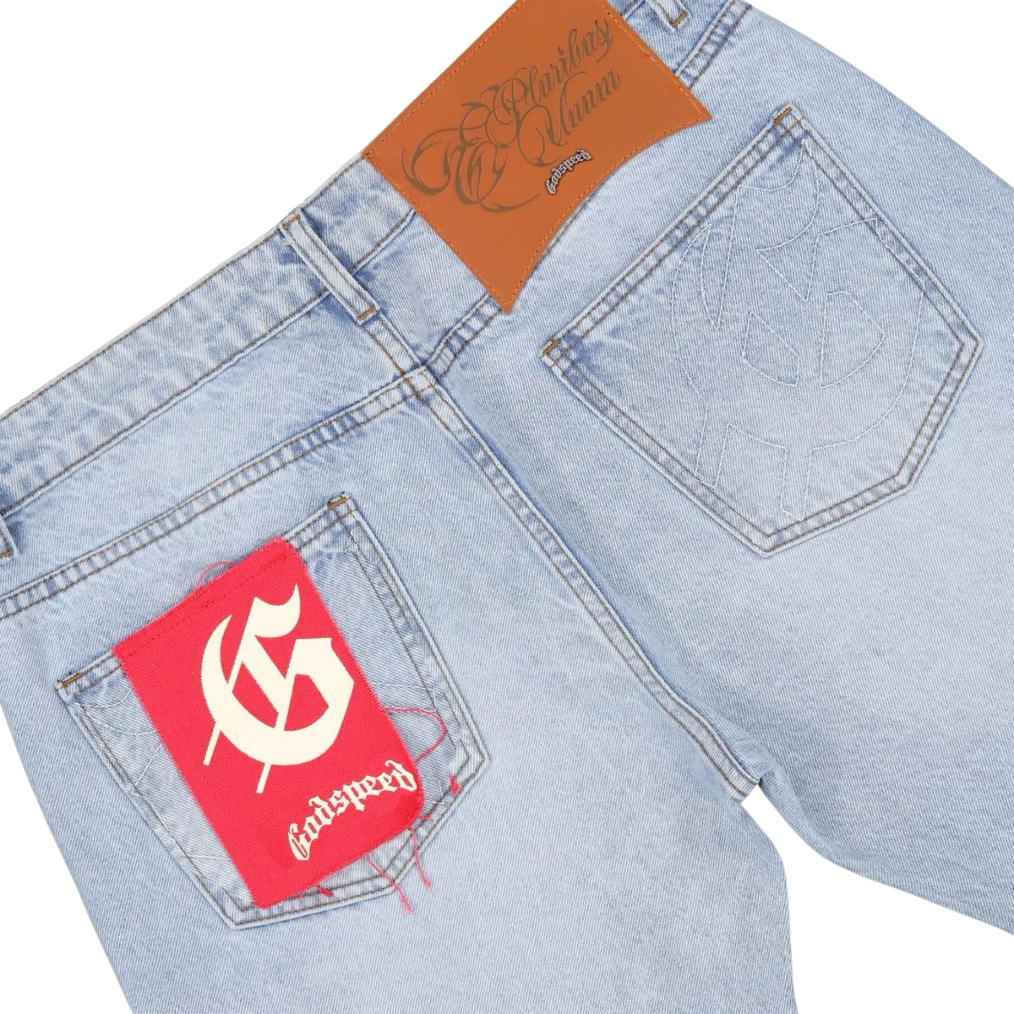 Power Vibe Godspeed "OG Logo" Flared Denim (Blue)