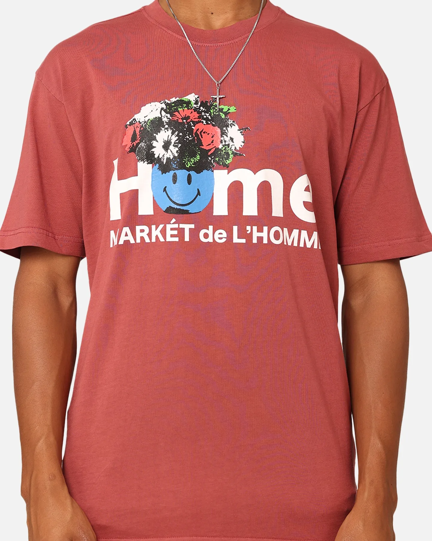 Market Smiley Market De L'Homme T-Shirt Berry Versatile Layer Cozy and Light