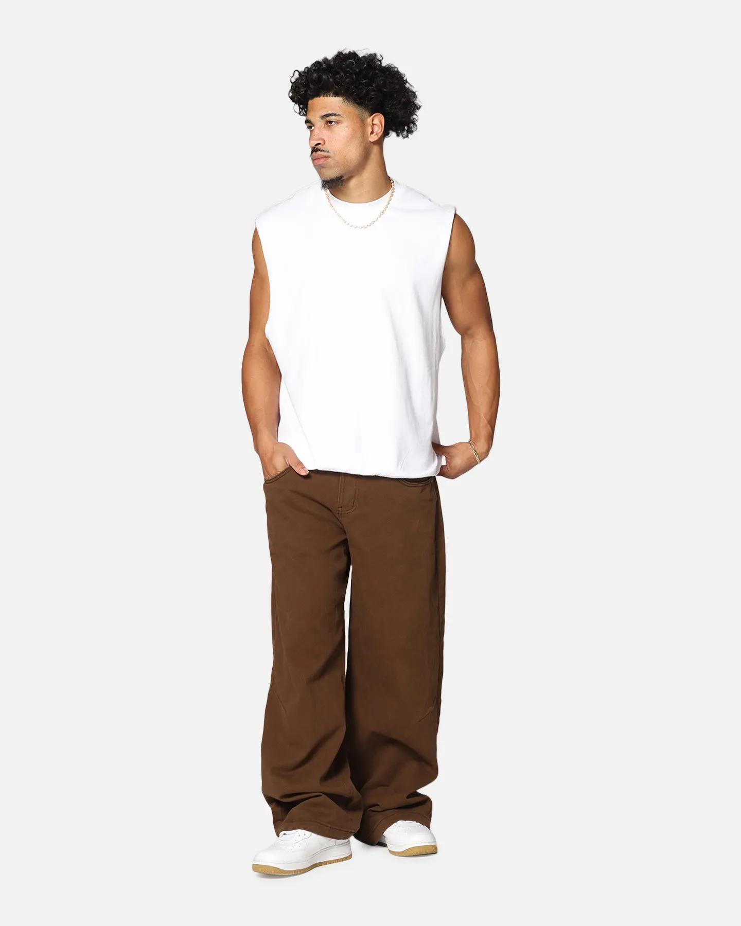Saint Morta Amplus Jeans Vintage Brown Ripstop Fabric Technology
