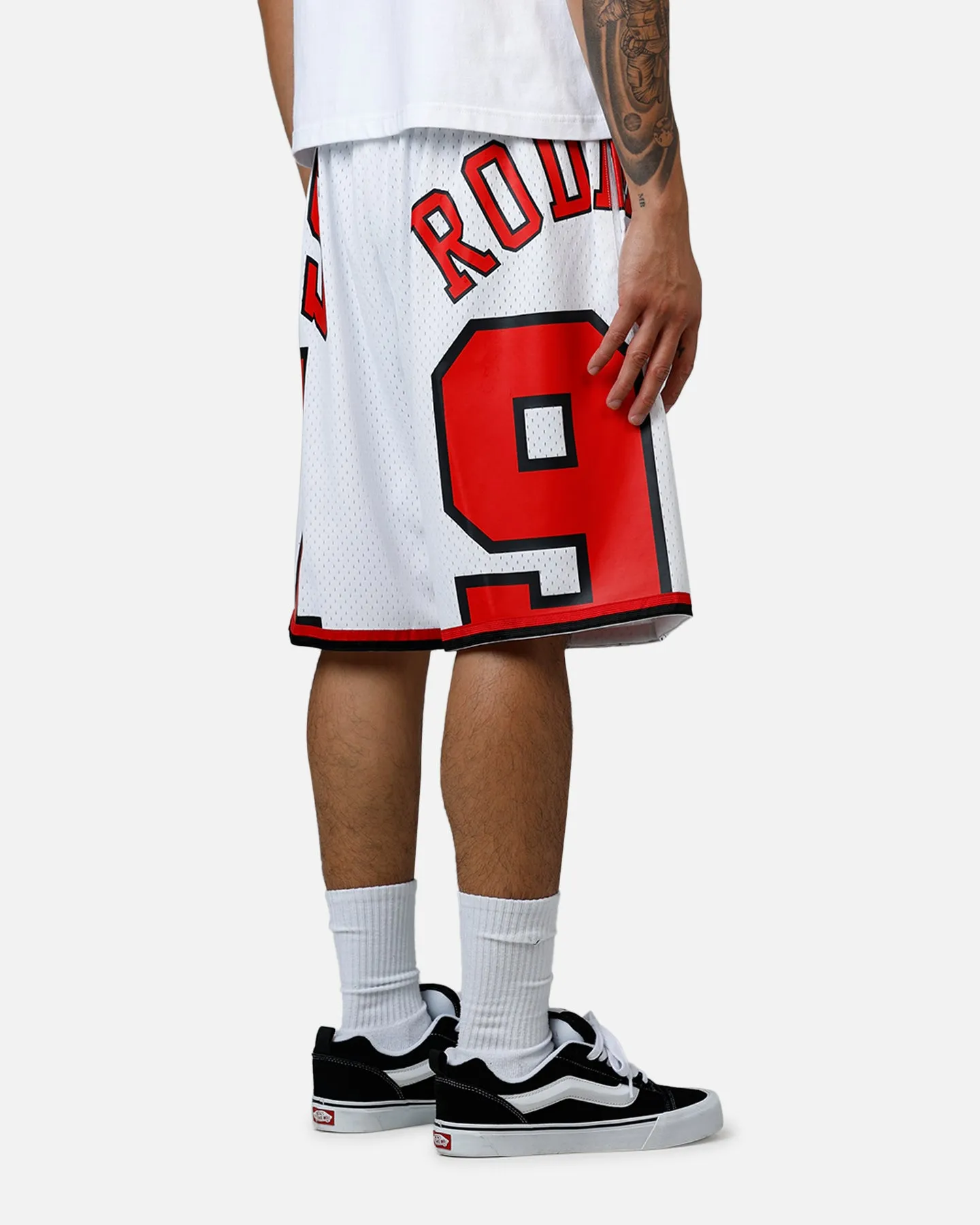 Mitchell & Ness Chicago Bulls Dennis Rodman Maxxed Out Shorts White/Red Effortless Comfort