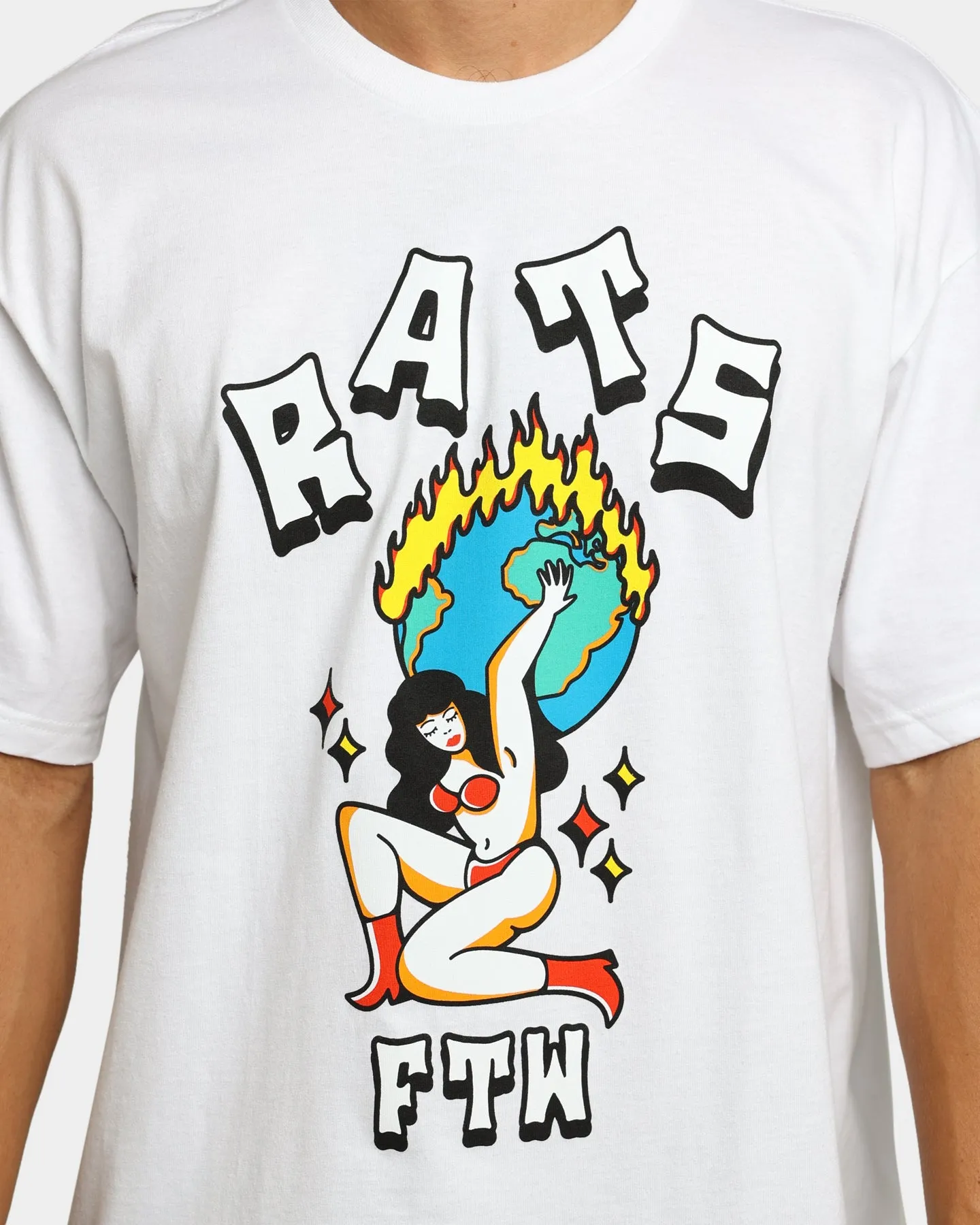 Comfy Style Rats Get Fat FTW T-Shirt White