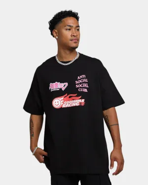 Stylish Anti Social Social Club Good Smile Racing T-Shirt Black