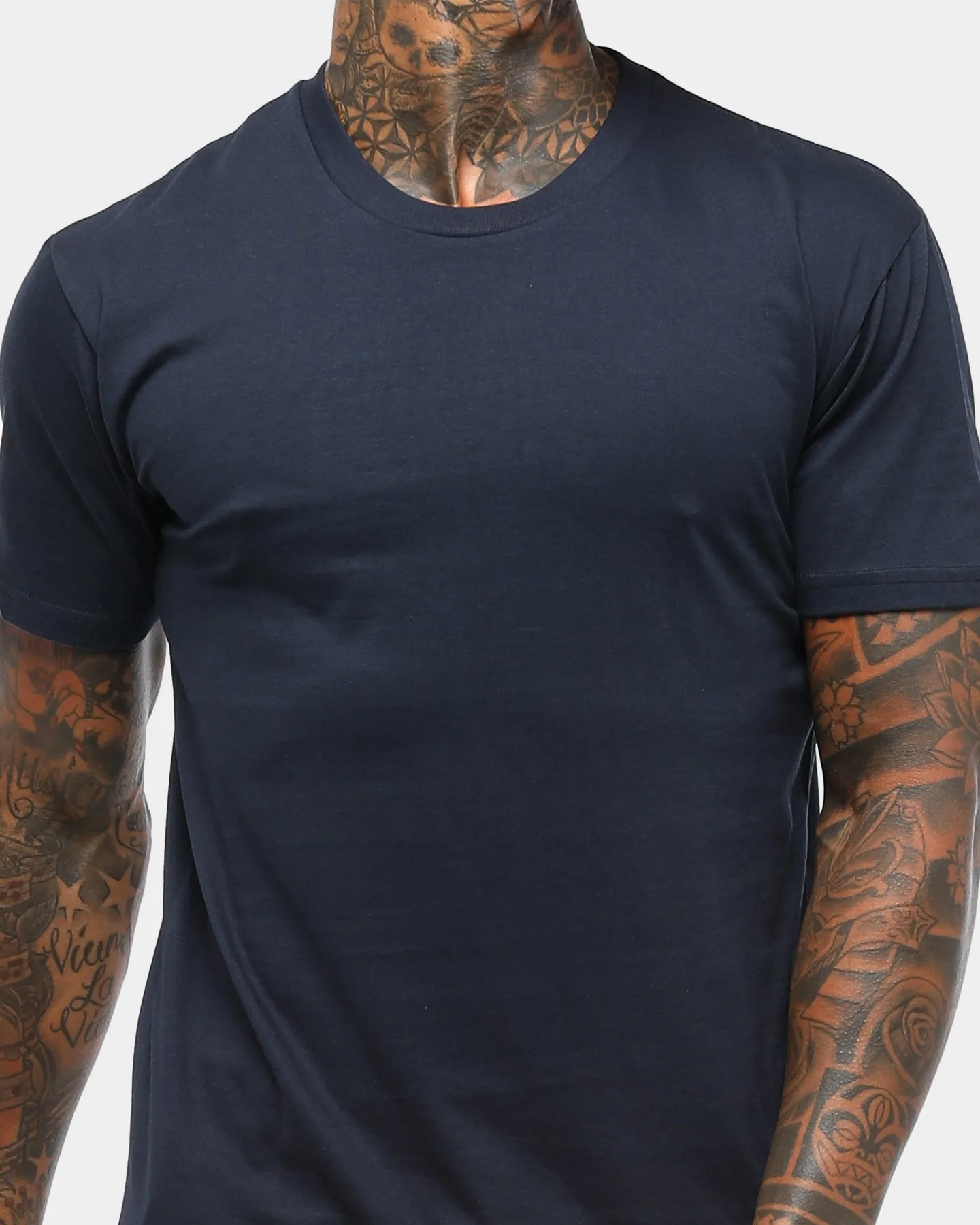 AS Colour Plain Staple T-Shirt Navy Cozy and Comfortable Fun and Comfortable