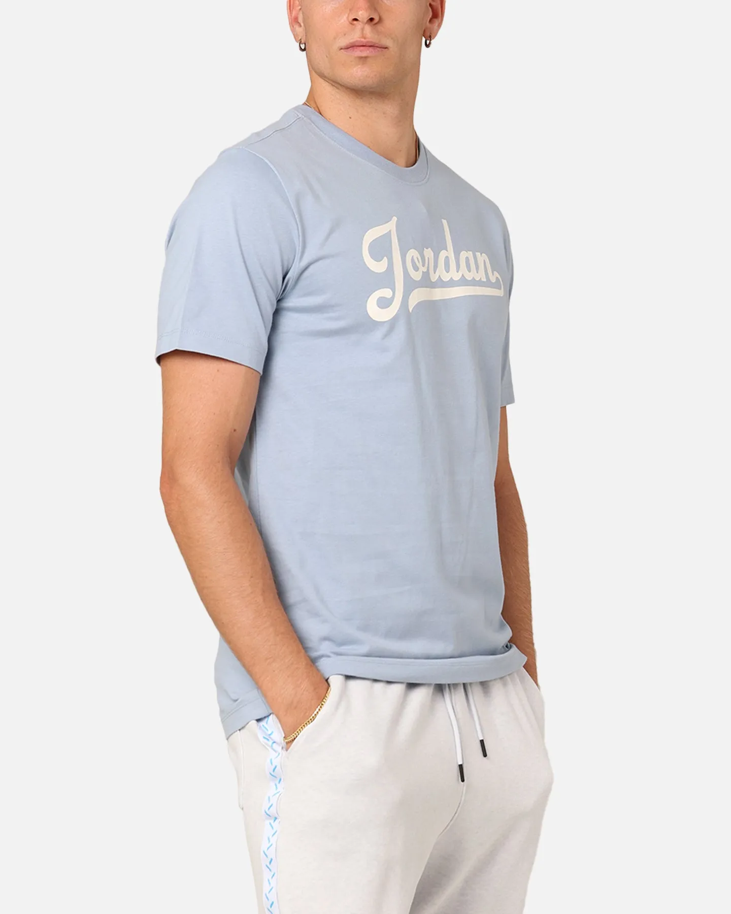 Jordan Flight MVP T-Shirt Blue Grey/Sail Functional Wear All-Day Comfort Wear