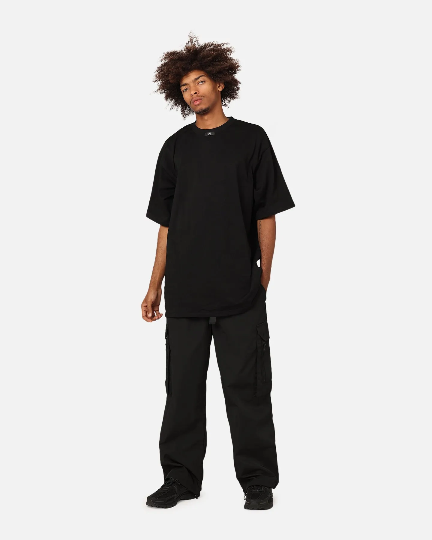 Dxxmlife L-0 A Baggy Blank T-Shirt Black Running Gear
