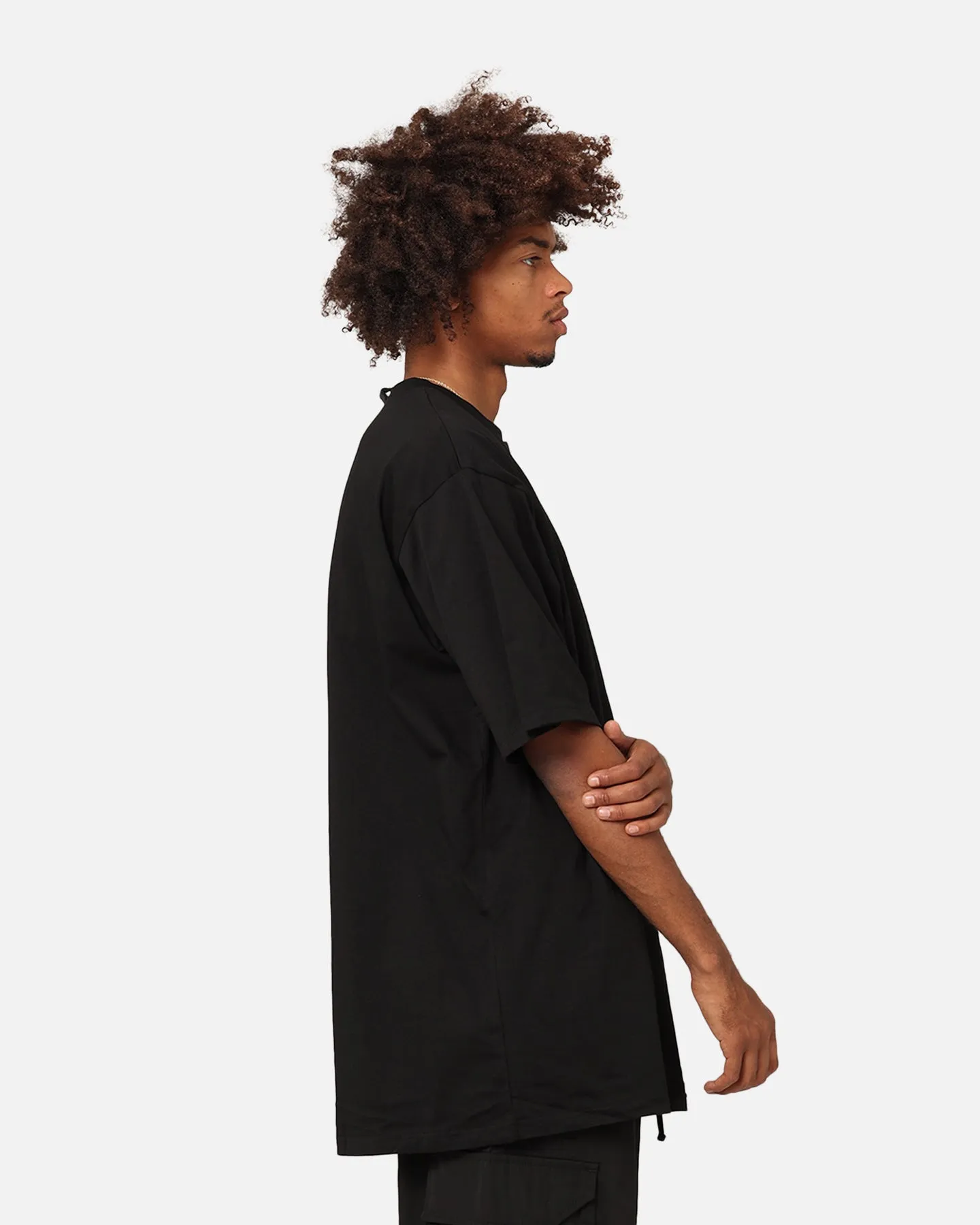Dxxmlife L-0 A Baggy Blank T-Shirt Black Perfect For Relaxing MoistureWicking