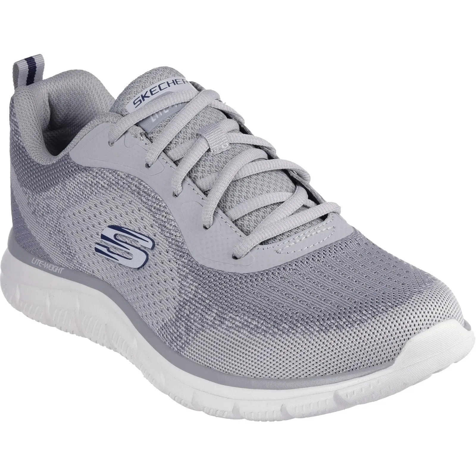 Dust Free Skechers Mens Track Glendor Shoe Grey
