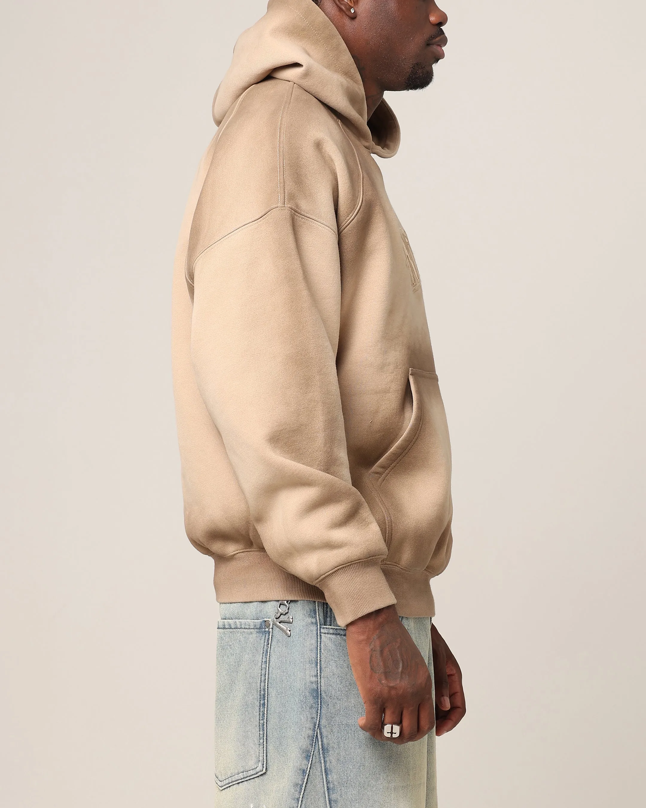 Adaptive clothing Saint Morta Faded Motor Hoodie Stone