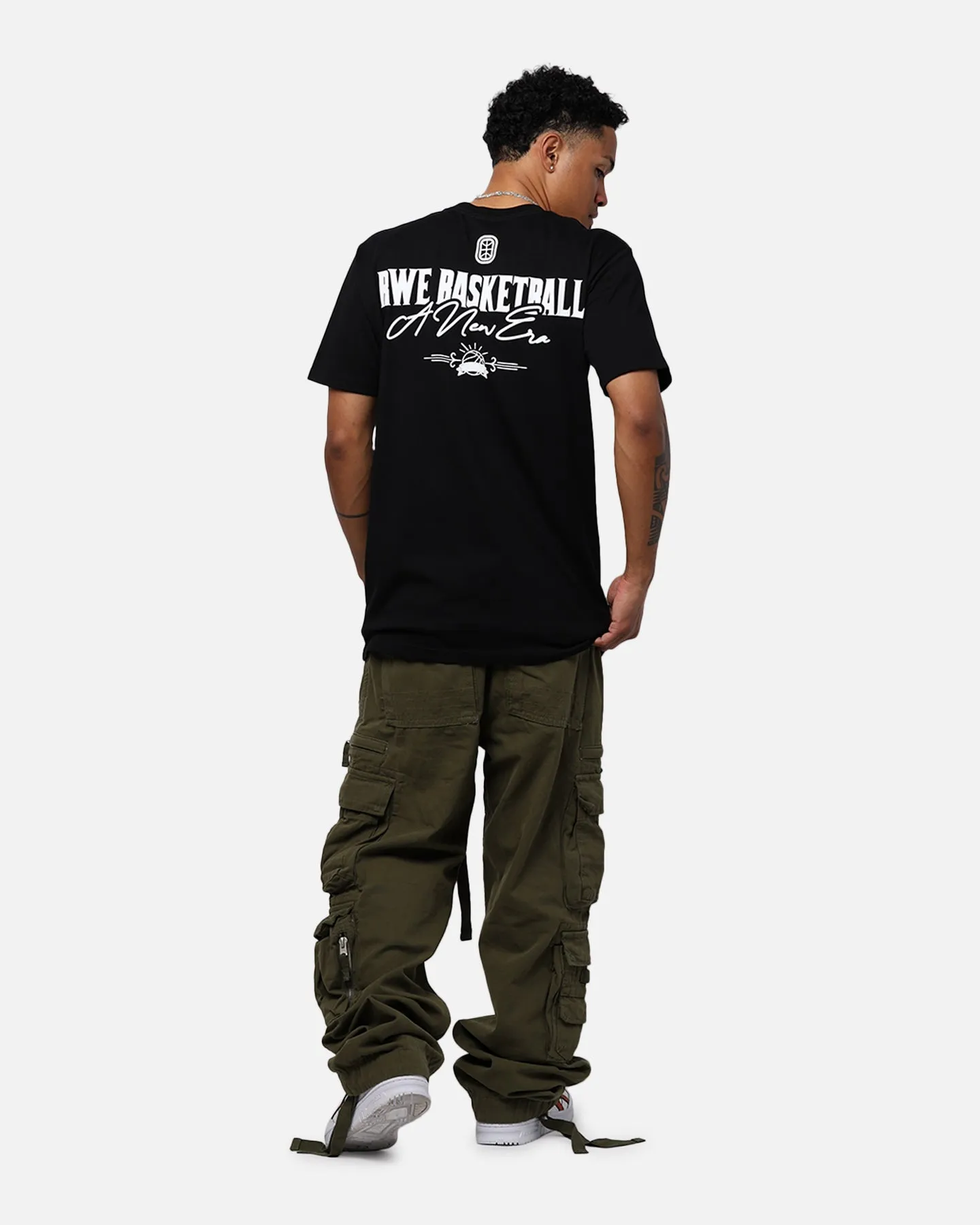 LayeredHemDetails Overtime RWE T-Shirt Black