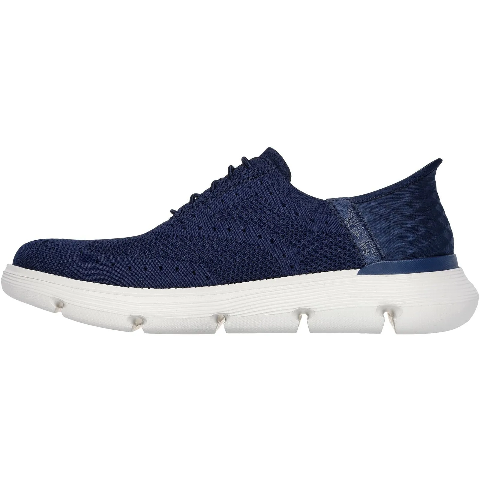 Ultra Light Airport Travel Skechers Mens Garza Palma Trainer Navy