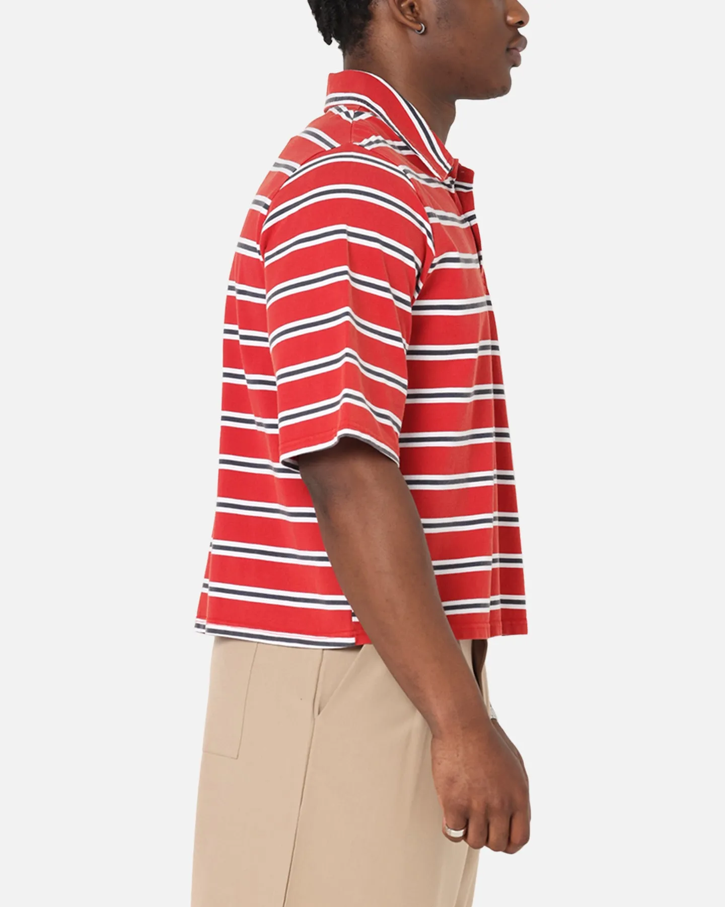 Reinforced Stitching XXIII Striped Polo T-Shirt Red Stripe