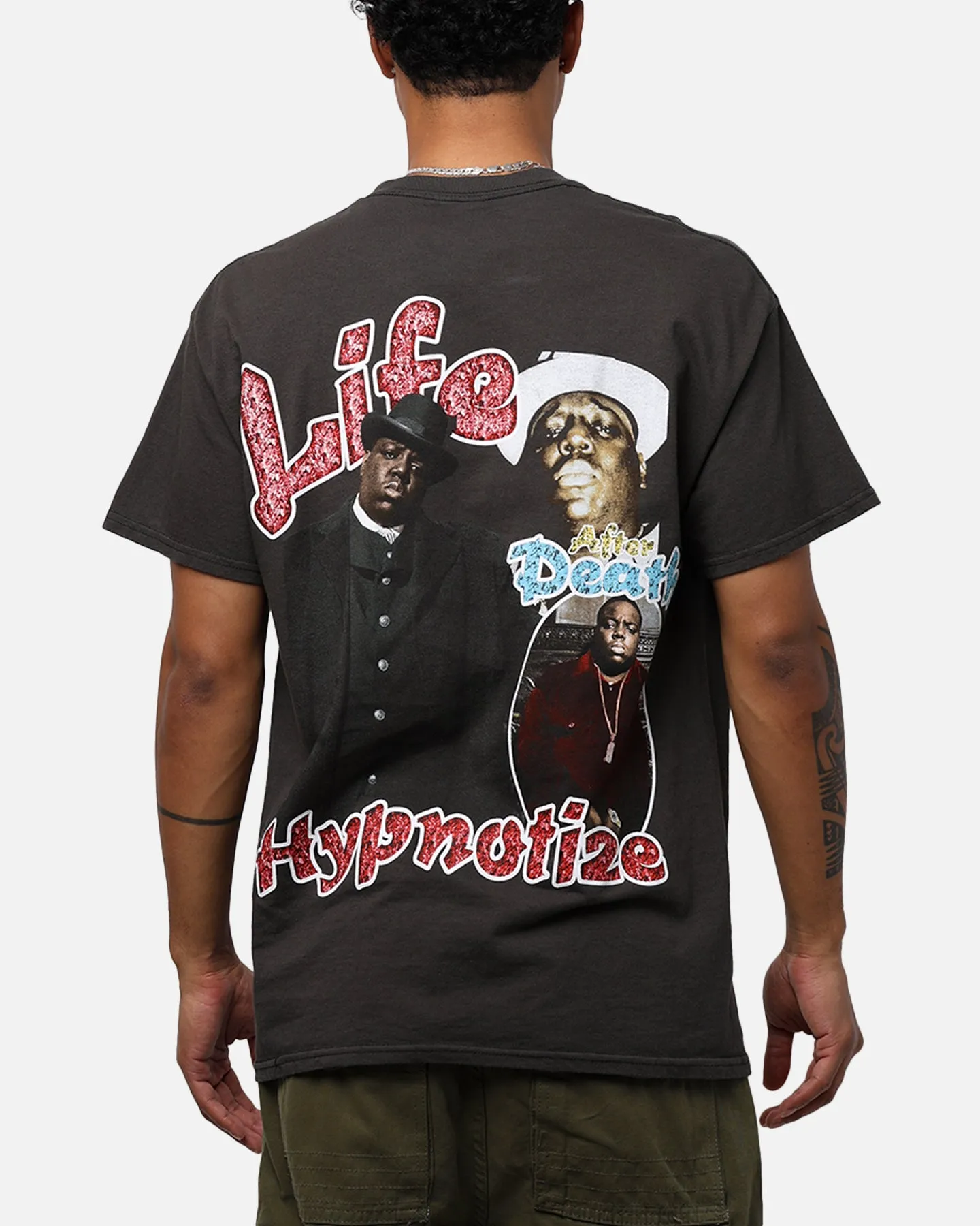Merch Traffic Notorious BIG T-Shirt Black Pre Shrunk Fabric