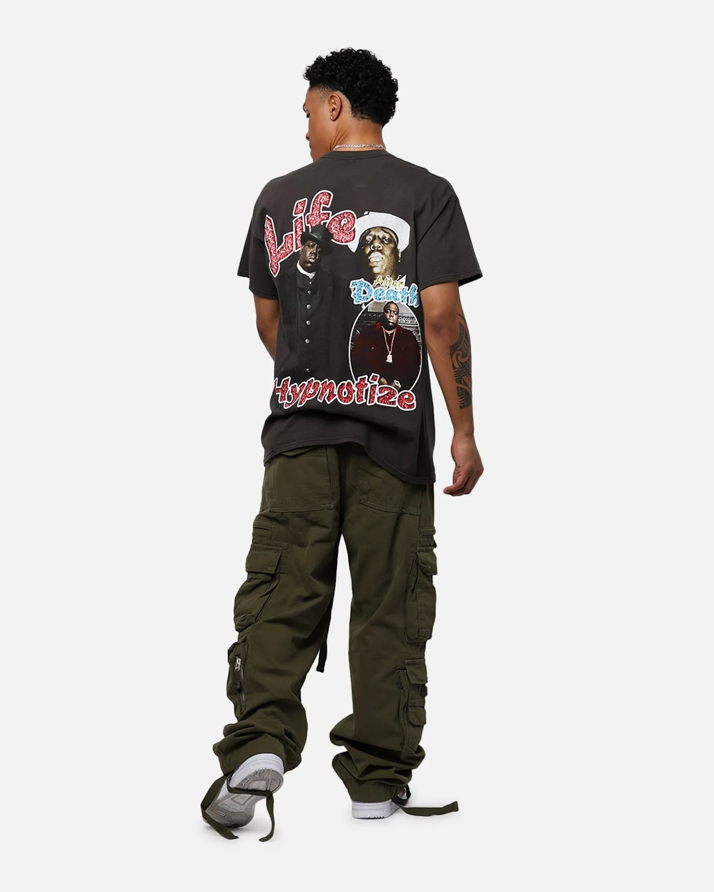 Trendy Top UVProtectionFinish Merch Traffic Notorious BIG T-Shirt Black