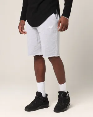 Breathable Material Stretch Comfort Saint Morta Baggy 90's Sweat Shorts Light Grey Marl