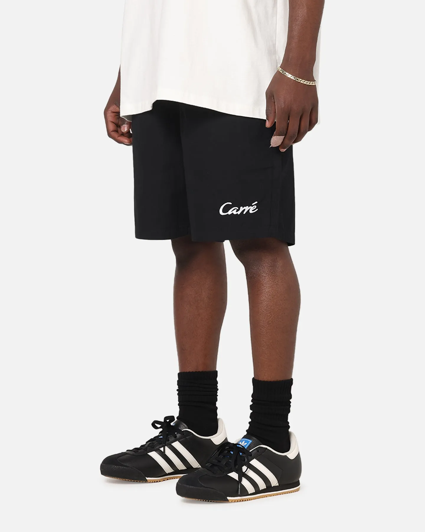 Comfortable Waistband Ultra Soft Waistband Carre Da Script Beach Shorts Black