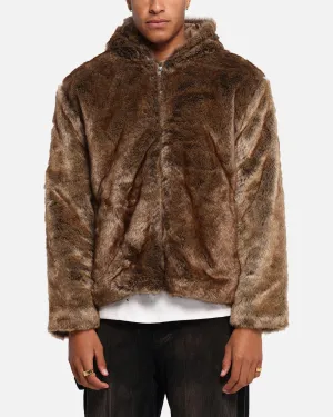 All Day Fit XXIII Into The Wild Fur Jacket Brown