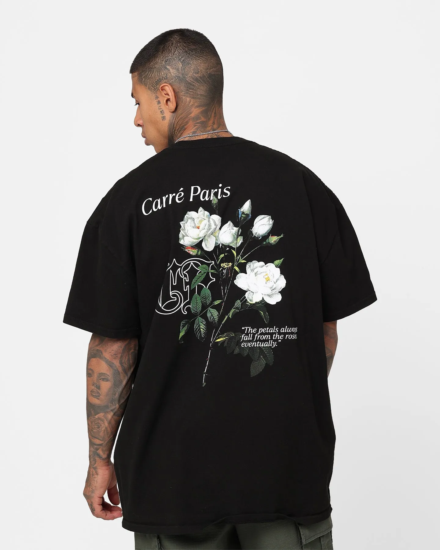 Carre Fallen Oversized T-Shirt Black Zip Up Popular
