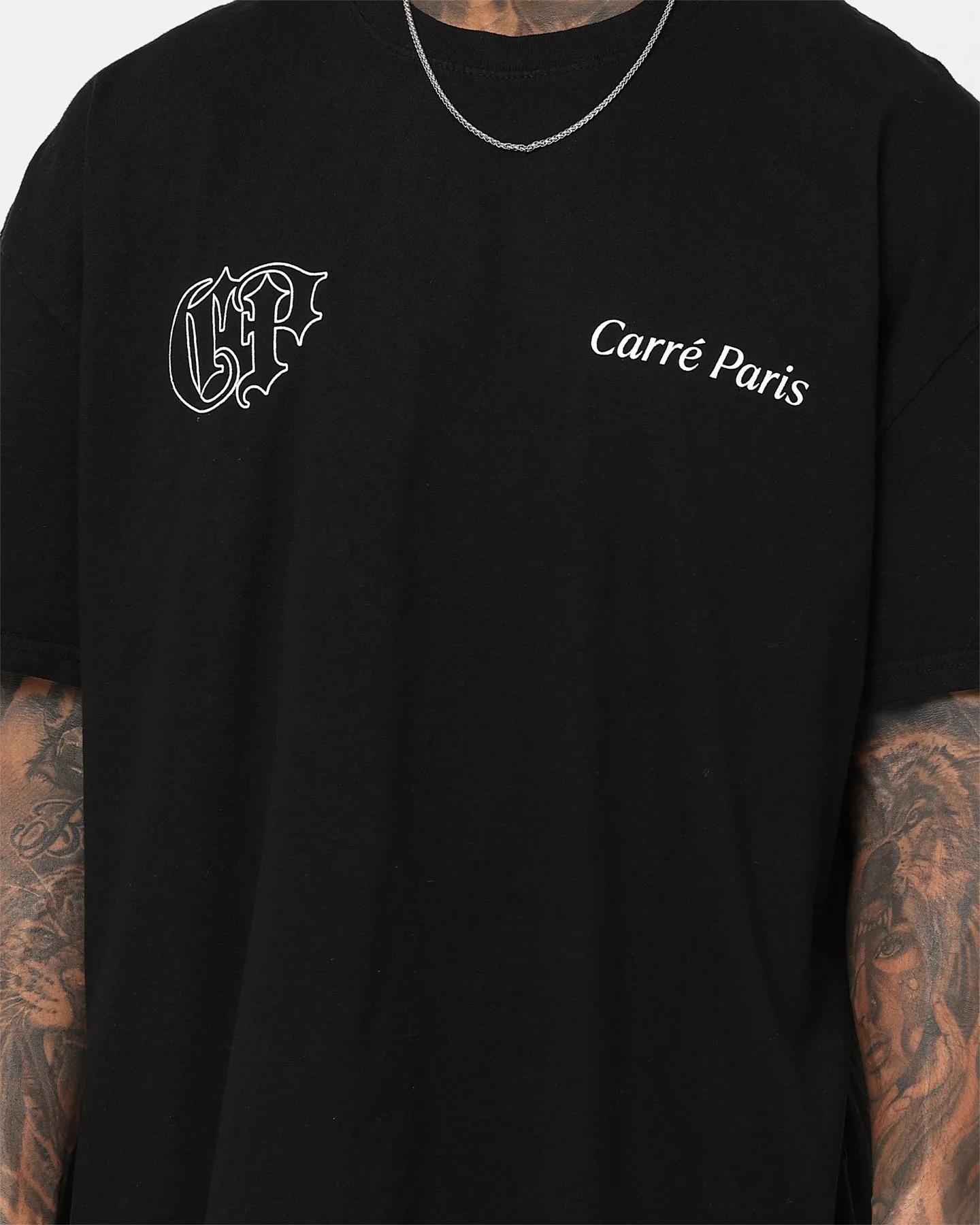 Carre Fallen Oversized T-Shirt Black TemperatureControl Fabric