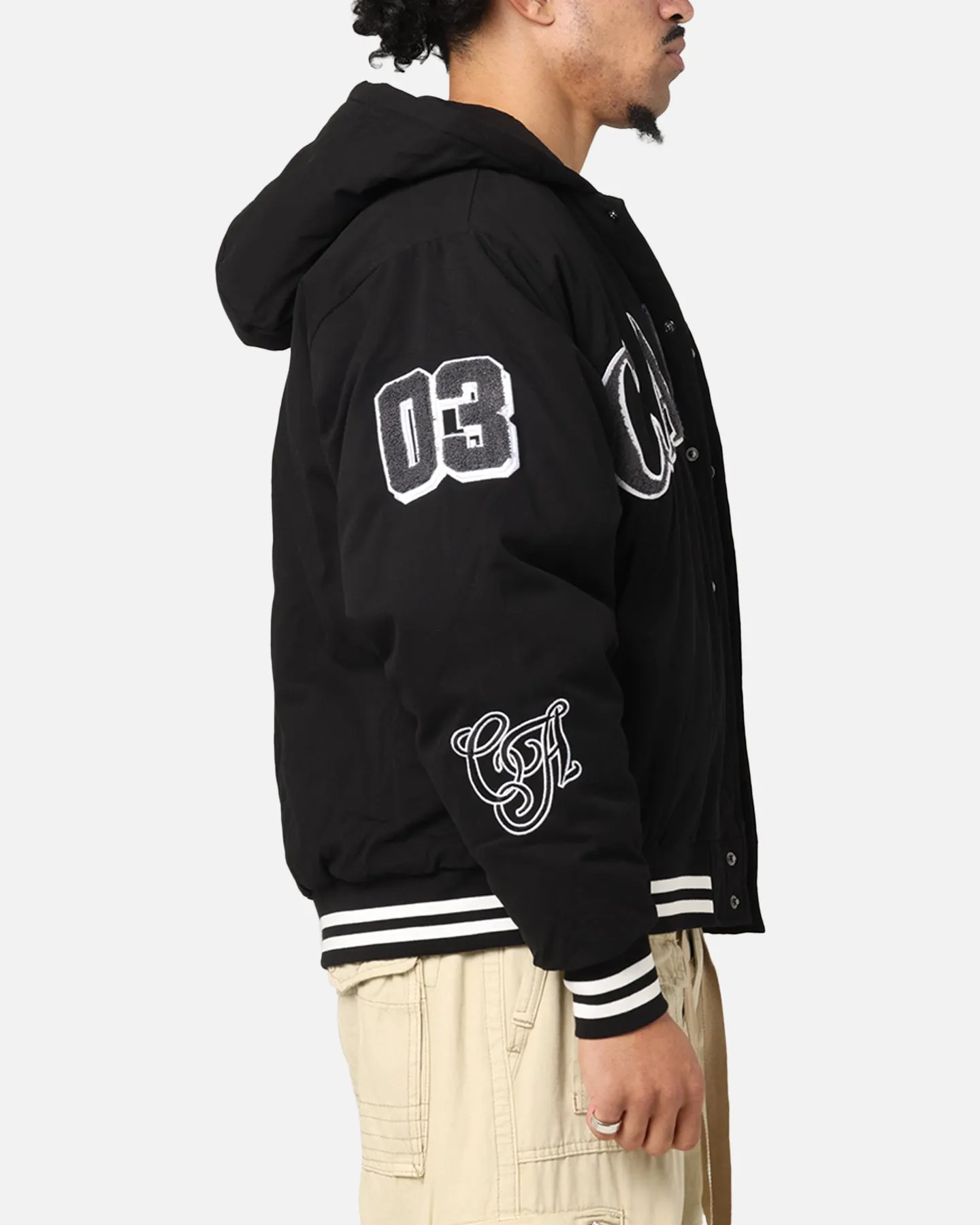 Eco-friendly Urban Look Carre C-Star Varsity Jacket Black